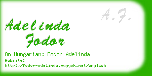 adelinda fodor business card